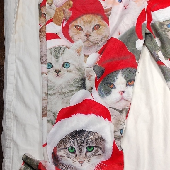 Christmas Kittens men's sweatpants size XL - Picture 2 of 15